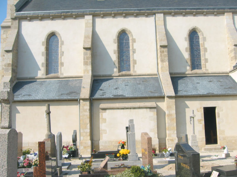Enduit de l'église de Plouarzel