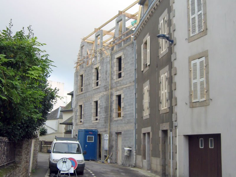 maconnerie d'immeuble à concarneau